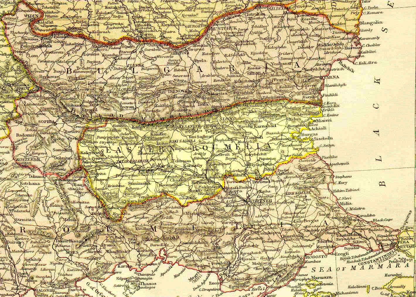 Bulgaria map